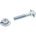 Bosch Rexroth Galvanised Steel T-Head Bolt Connecting Component M8 Thread Size, Compatible with Strut Profiles 40 3842528725