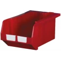 RS PRO Polypropylene Semi-Open Fronted Stack & Nest Storage Bin, 510 mm x 335 mm x 246 mm, Red 390-3621