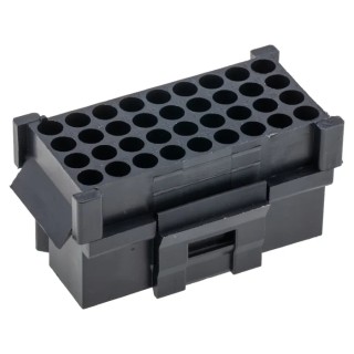 ITT Cannon Trident Female Connector Housing 36 Way 4 Row Snap-in 5.08 mm Pitch Nylon 54.2mm Width TST36RA00 / 192923-6050