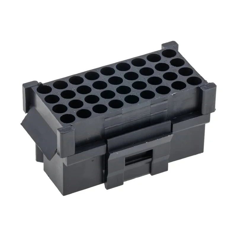 ITT Cannon Trident Female Connector Housing 36 Way 4 Row Snap-in 5.08 mm Pitch Nylon 54.2mm Width TST36RA00 / 192923-6050