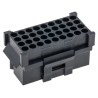 ITT Cannon Trident Female Connector Housing 36 Way 4 Row Snap-in 5.08 mm Pitch Nylon 54.2mm Width TST36RA00 / 192923-6050