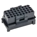 ITT Cannon Trident Female Connector Housing 36 Way 4 Row Snap-in 5.08 mm Pitch Nylon 54.2mm Width TST36RA00 / 192923-6050