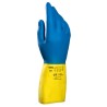 Mapa Duomix Blue Latex Work Gloves Size 9.5 Uncoated Chemical Resistant 40 Gloves 405