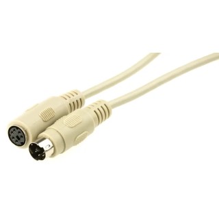 Roline Grey Polyvinyl Chloride PS/2 Cable 10m Length 11.01.5690-25