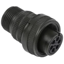 Amphenol Industrial MIL Spec Circular Connector Copper Alloy Straight 6 Way Cable Female 200, 250V AC MS3106A