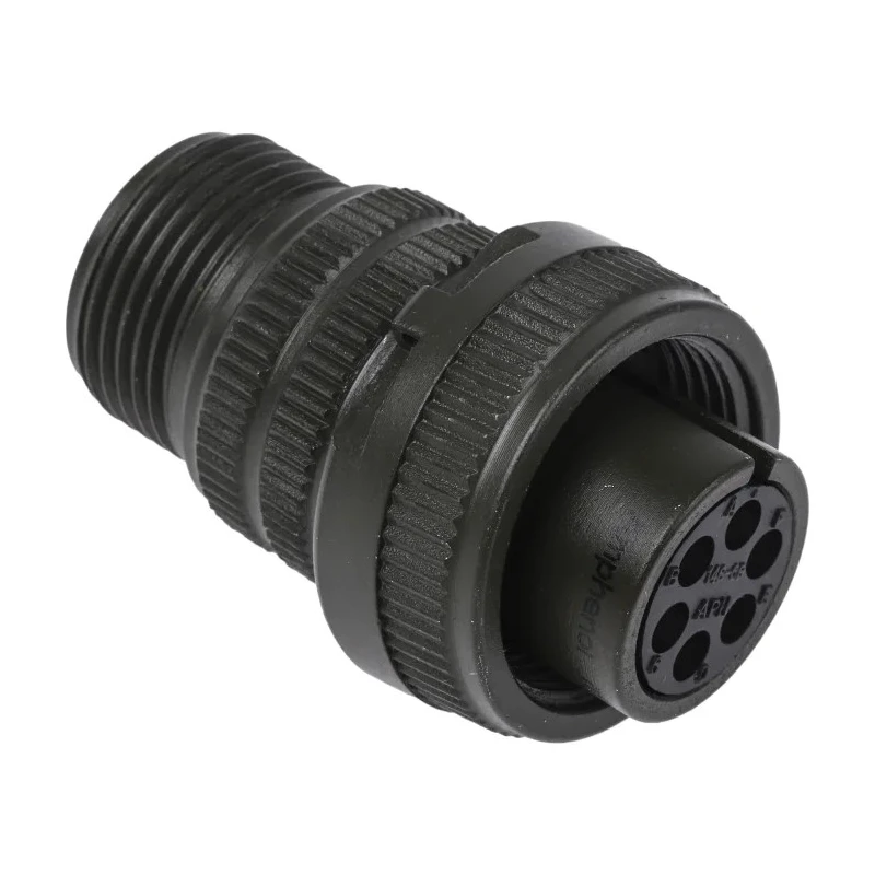 Amphenol Industrial MIL Spec Circular Connector Copper Alloy Straight 6 Way Cable Female 200, 250V AC MS3106A