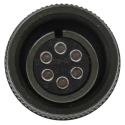 Amphenol Industrial MIL Spec Circular Connector Copper Alloy Straight 6 Way Cable Female 200, 250V AC MS3106A