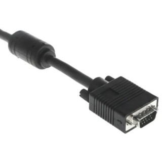 Roline Male VGA to Male VGA Cable 10 m, Polyvinyl Chloride Jacket, Black, Series 11, RoHS Compliant 11.04.5260-5
