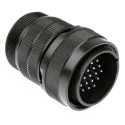 Amphenol Industrial MIL Spec Circular Connector Copper Alloy Straight 24 Way Cable Male Contacts, Silver Plating MS3106A
