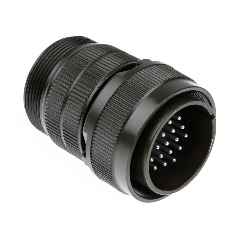 Amphenol Industrial MIL Spec Circular Connector Copper Alloy Straight 24 Way Cable Male Contacts, Silver Plating MS3106A