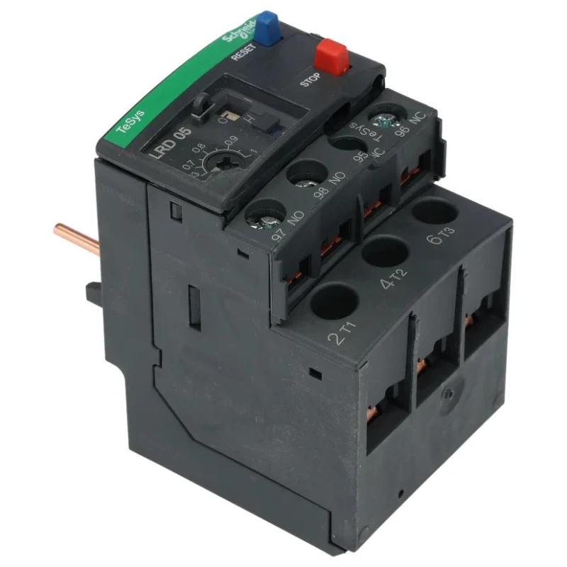 Schneider Electric LRD Overload Relay 1 NO/1 NC 0.63A 1 A F.L.C 1A Contact Rating 370W 3 Pole LRD05