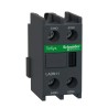 Schneider Electric Auxiliary Contact Block, 2 Contacts, 1 NO/1 NC, Front Mount, 10 A, 690V AC, LADN11