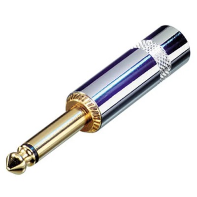 Re-An Products 6.35 mm Mono Jack Connector Cable Male 1 Way 3A 50V NYS224G