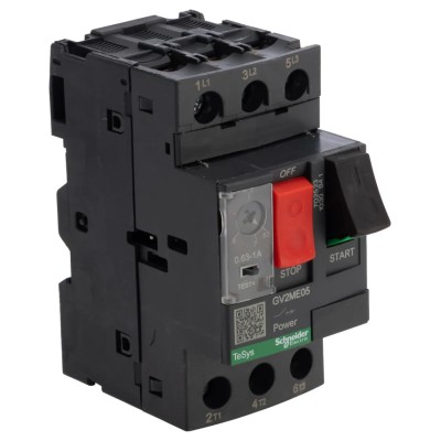 Schneider Electric Motor Protection Circuit Breaker 0.63 to 1 A, 690V, Thermal Magnetic, 3 Poles GV2ME