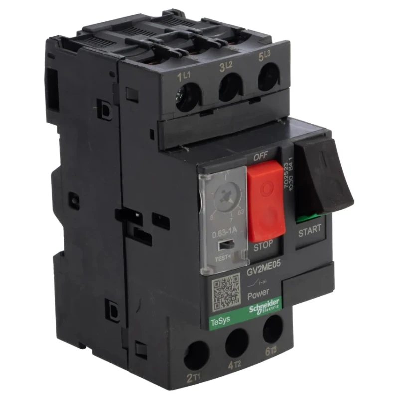 Schneider Electric Motor Protection Circuit Breaker 0.63 to 1 A, 690V, Thermal Magnetic, 3 Poles GV2ME