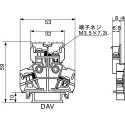 Toyogiken PUW Series DIN Rail Terminal Block, 2mm², 2-Level, Screw Termination, 22A, 600V AC PUW-20