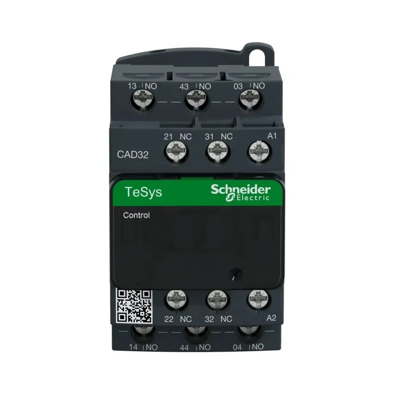 Schneider Electric CAD Contactor, 115V Coil Voltage, 10A Operational Current, 5-Pole, 3 NO/2 NC, 600V AC Contact CAD32FE7