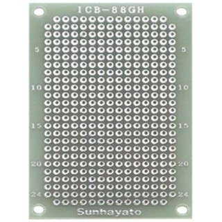 Sunhayato 2 Matrix Board 0.9 mm Holes, 72 mm Length, 47 mm Width, 1.2 mm Glass Composite ICB-88GH