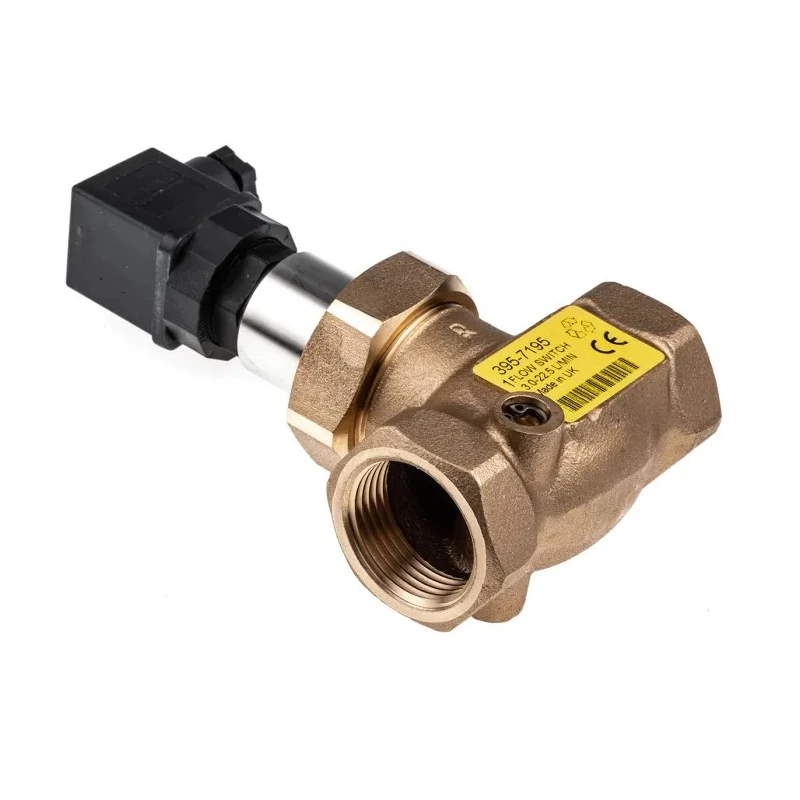 Gems Sensors Shuttle Flow Sensor for Liquid 3L/min Min, 22.5L/min Max, Bronze Housing, IP65 Rated, 250V, 27bar Max 020-3489