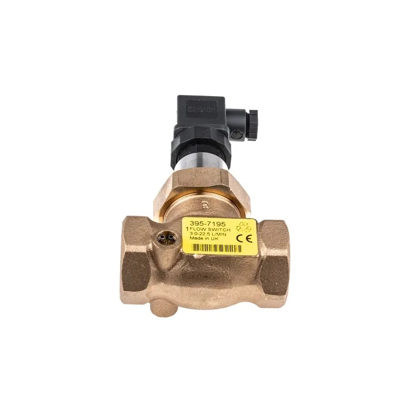 Gems Sensors Shuttle Flow Sensor for Liquid 3L/min Min, 22.5L/min Max, Bronze Housing, IP65 Rated, 250V, 27bar Max 020-3489