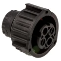 TE Connectivity DIN 2 Pole Straight Standard DIN Socket, Cable Female, DIN 72585, 30A, IP67/IP69, Keyed 1-967325-3