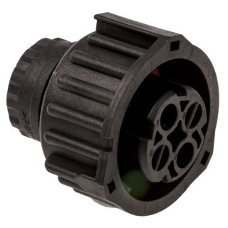 TE Connectivity DIN 2 Pole Straight Standard DIN Socket, Cable Female, DIN 72585, 30A, IP67/IP69, Keyed 1-967325-3