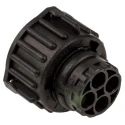 TE Connectivity DIN 2 Pole Straight Standard DIN Socket, Cable Female, DIN 72585, 30A, IP67/IP69, Keyed 1-967325-3