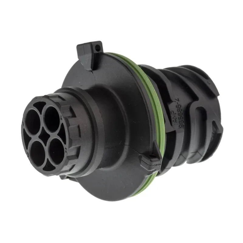 TE Connectivity DIN 3 Pole Straight Standard DIN Plug, DIN 72585, 30A, IP69 IP67, Keyed, Panel Mount Male 1-967402-2