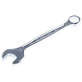 Facom Combination Spanner 4 to 41 mm, 355mm Overall Length, Satin Chrome Finish 12-Point 15° Offset Angle 440.32