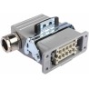 EPIC Heavy Duty Power Connector 10 Way 10A 440V Kit with Inserts x 2, Gland, Base H-A Series 10440100+10441100+10442000+194
