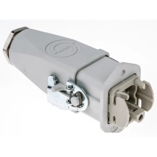 EPIC Heavy Duty Power Connector Kit 4 Way, 10A, 250V, H-A Series, Gland, Base, Inserts x 2 10422000+10431000+10432000+194