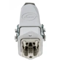 EPIC Heavy Duty Power Connector Kit 4 Way, 10A, 250V, H-A Series, Gland, Base, Inserts x 2 10422000+10431000+10432000+194