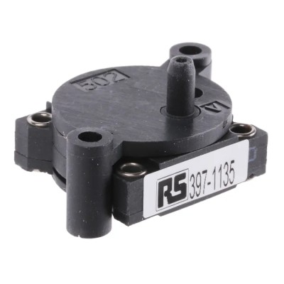 Herga Pressure Sensor SPST-NO Differential 0.025 bar to 0.12 bar 250V AC 20mA 6101-0005
