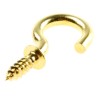 RS PRO Brass J Hook Plain 20mm Overall Length 7mm Thread Length 6mm Hook Inside Diameter 397-4932