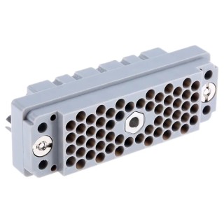 EDAC 56 Way Straight Female D-Sub Connector Crimp Termination Phosphor Bronze Gold Plated 516-056-000-402