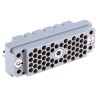 EDAC 56 Way Straight Female D-Sub Connector Crimp Termination Phosphor Bronze Gold Plated 516-056-000-402