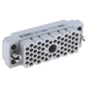 EDAC 56 Way Straight Female D-Sub Connector Crimp Termination Phosphor Bronze Gold Plated 516-056-000-402