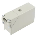 EDAC 516 Cover for Use with 516 Series Rack & Panel Connectors Die Cast Zinc Metal Grey 516-230-556