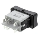 APEM DPDT On-Off-On (On)-Off-(On) Thermoplastic Panel Mount Rocker Switch KG472A2XXA21XX