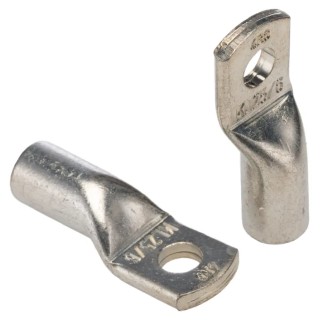 Klauke Tubular Cable Lugs Copper Non-insulated M6 Stud Size 4, 7mm Inner Ring Diameter, 14mm Outer Ring Diameter, 37.5mm 4R6