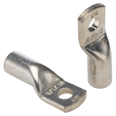 Klauke Tubular Cable Lugs Copper Non-insulated M6 Stud Size 4, 7mm Inner Ring Diameter, 14mm Outer Ring Diameter, 37.5mm 4R6