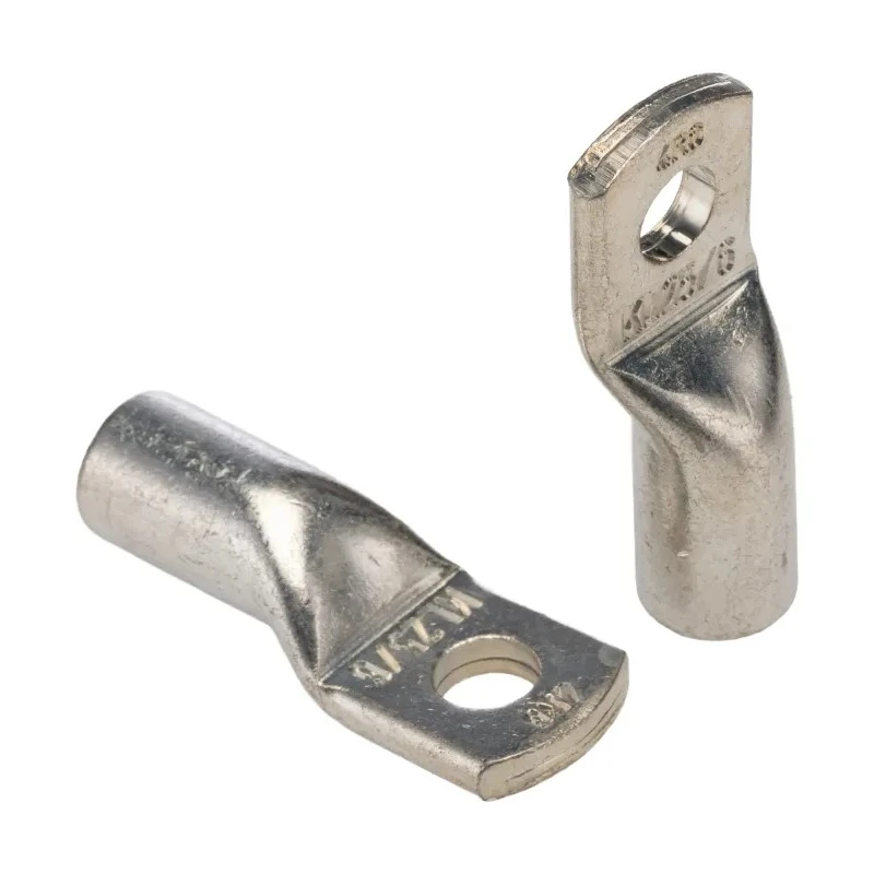 Klauke Tubular Cable Lugs Copper Non-insulated M6 Stud Size 4, 7mm Inner Ring Diameter, 14mm Outer Ring Diameter, 37.5mm 4R6