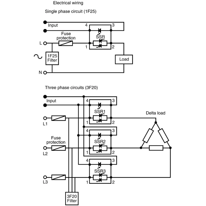 Sensata / Crydom Relay Filter for SSR in Single-Phase and Three-Phase System 475Vrms Maximum Operating Voltage 3F20
