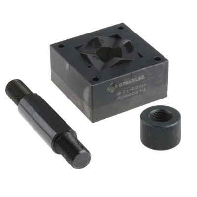 Greenlee Punch & Die Set Hydraulic Square Hole Varies (e.g.,0.500 in, 0.625 x 0.625 in, 0.437 x 0.875 in, 1.655 in) 50600192