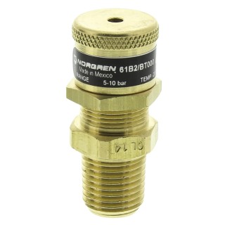 Norgren Quick Exhaust Valve 10 bar Brass Threaded Male A and B 1/4 in 61B2/BT000