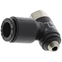Legris 7010 Series Flow Controller Flow Regulator, Inlet Male Threaded Metric 06, Tube 6 mm, Polymer Body 7010 06 19