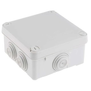 Legrand Plexo Series Grey ABS Junction Box, IP55, 4 Terminals, 105mm x 105mm x 55mm, 16A Current Rating, Model 