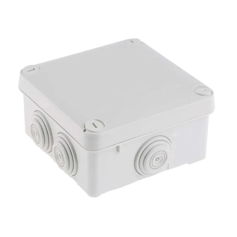 Legrand Plexo Series Grey ABS Junction Box, IP55, 4 Terminals, 105mm x 105mm x 55mm, 16A Current Rating, Model 