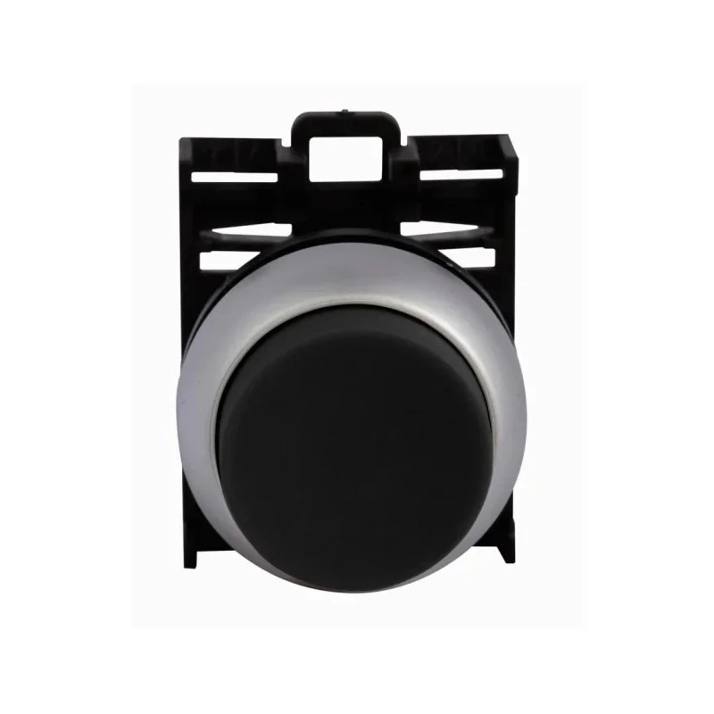 Eaton RMQ Titan M22 Series Black Momentary Push Button Head, 22 mm Cutout, IP69K 78635789 M22-DH-S+M22-A