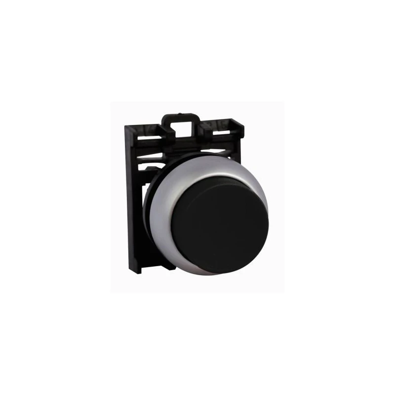 Eaton RMQ Titan M22 Series Black Momentary Push Button Head, 22 mm Cutout, IP69K 78635789 M22-DH-S+M22-A